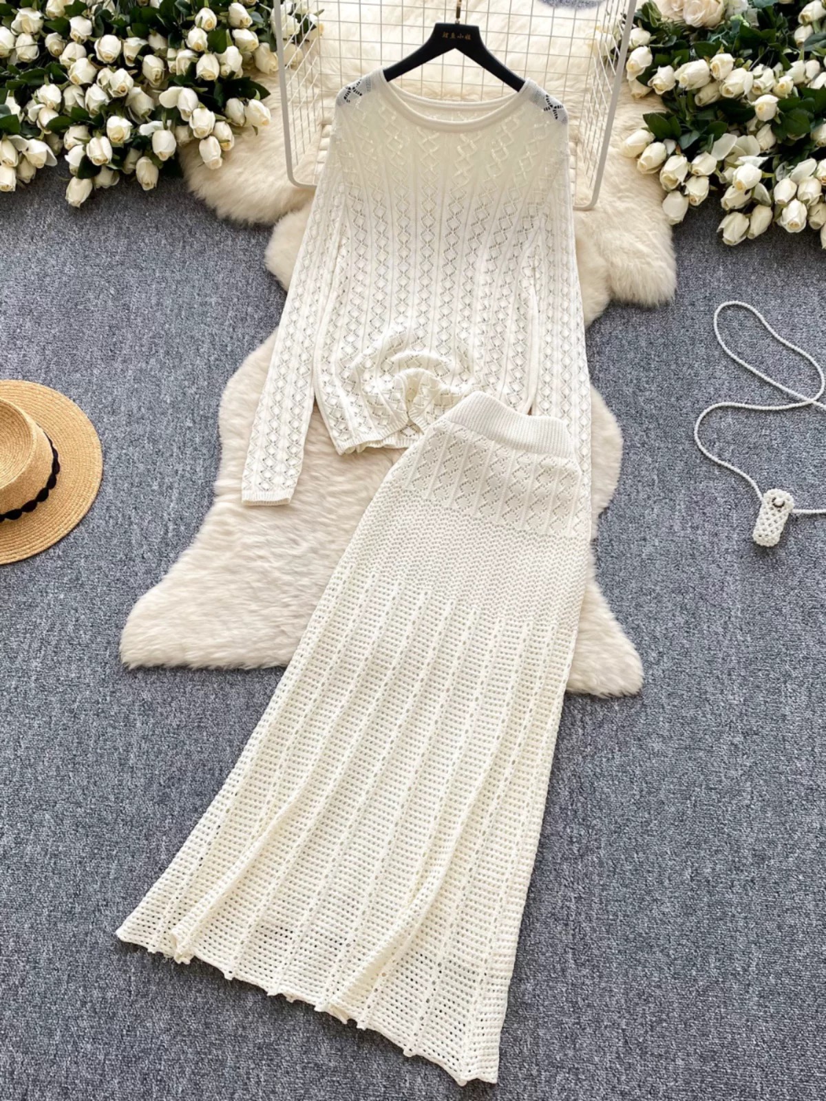 Love is the answer knitted set KTP280 images